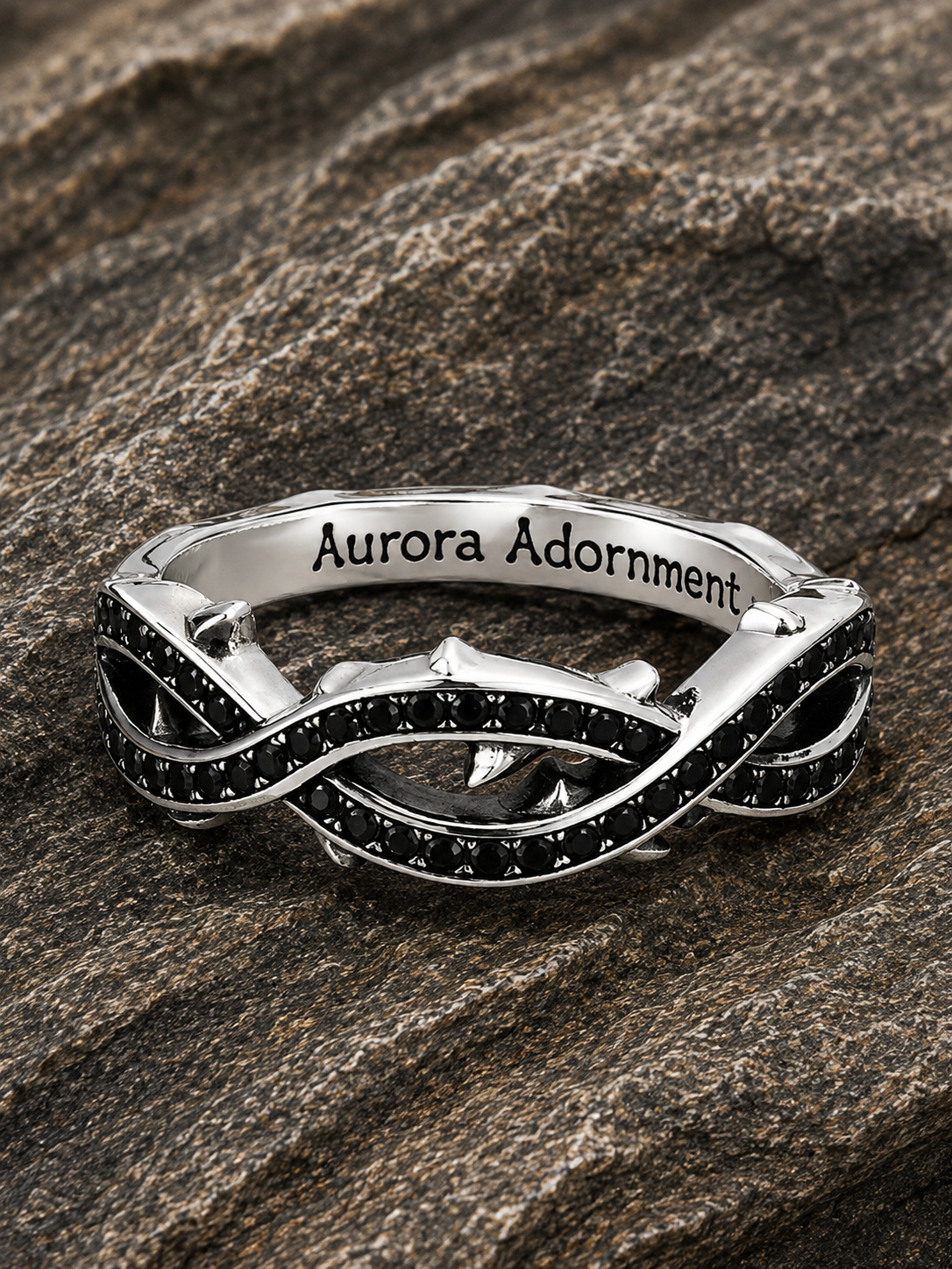 Thorn Mobius Sterling Silver Ring