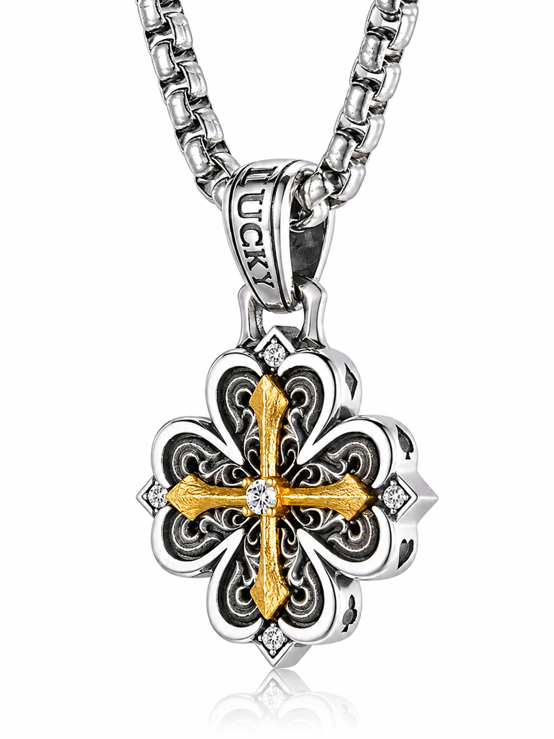 Clover Fortune Sterling Silver Necklace