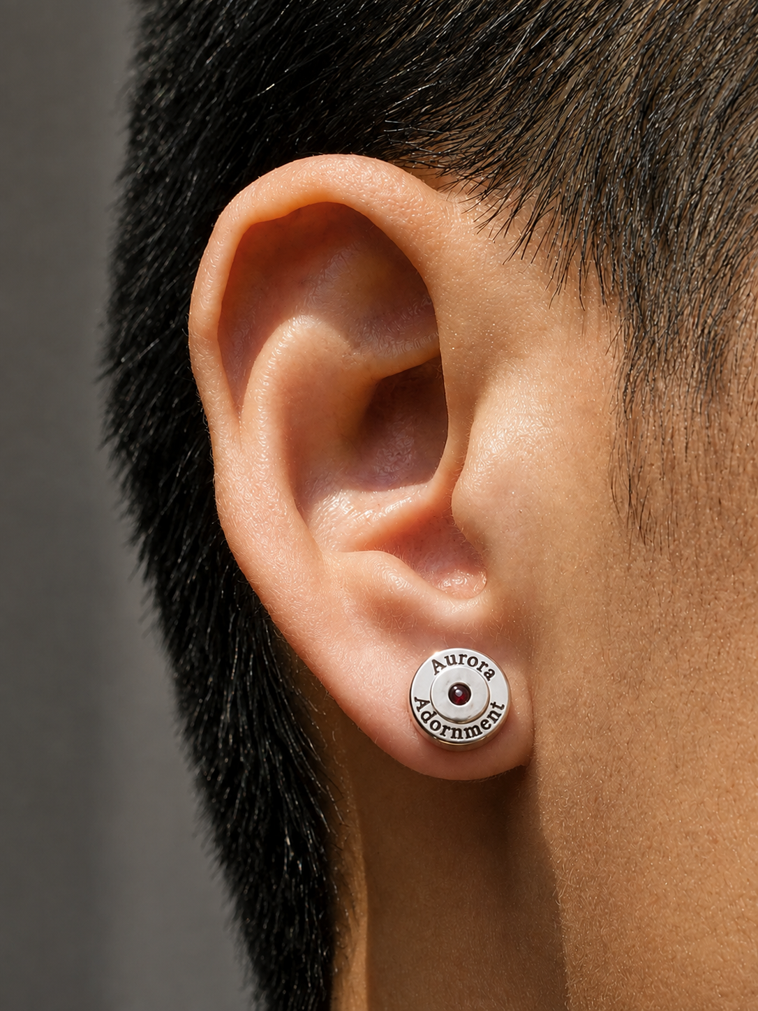 Dual-Wear Sterling Silver Stud Earrings