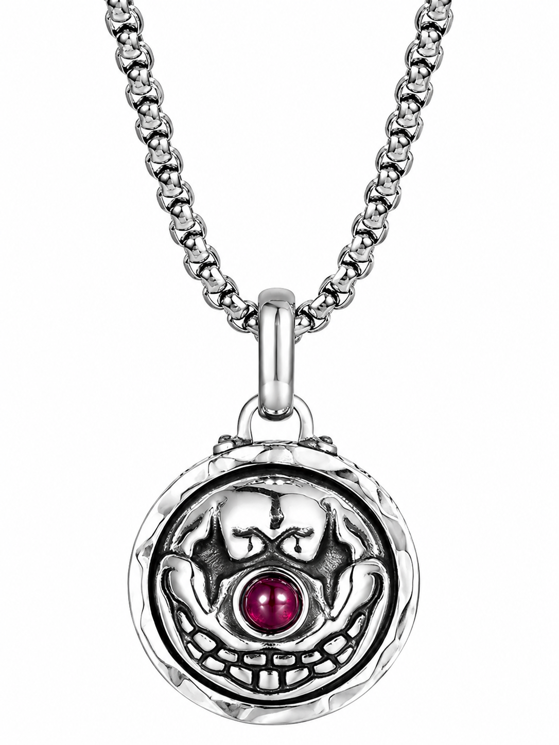 Joker Smile Vintage Pendant Necklace