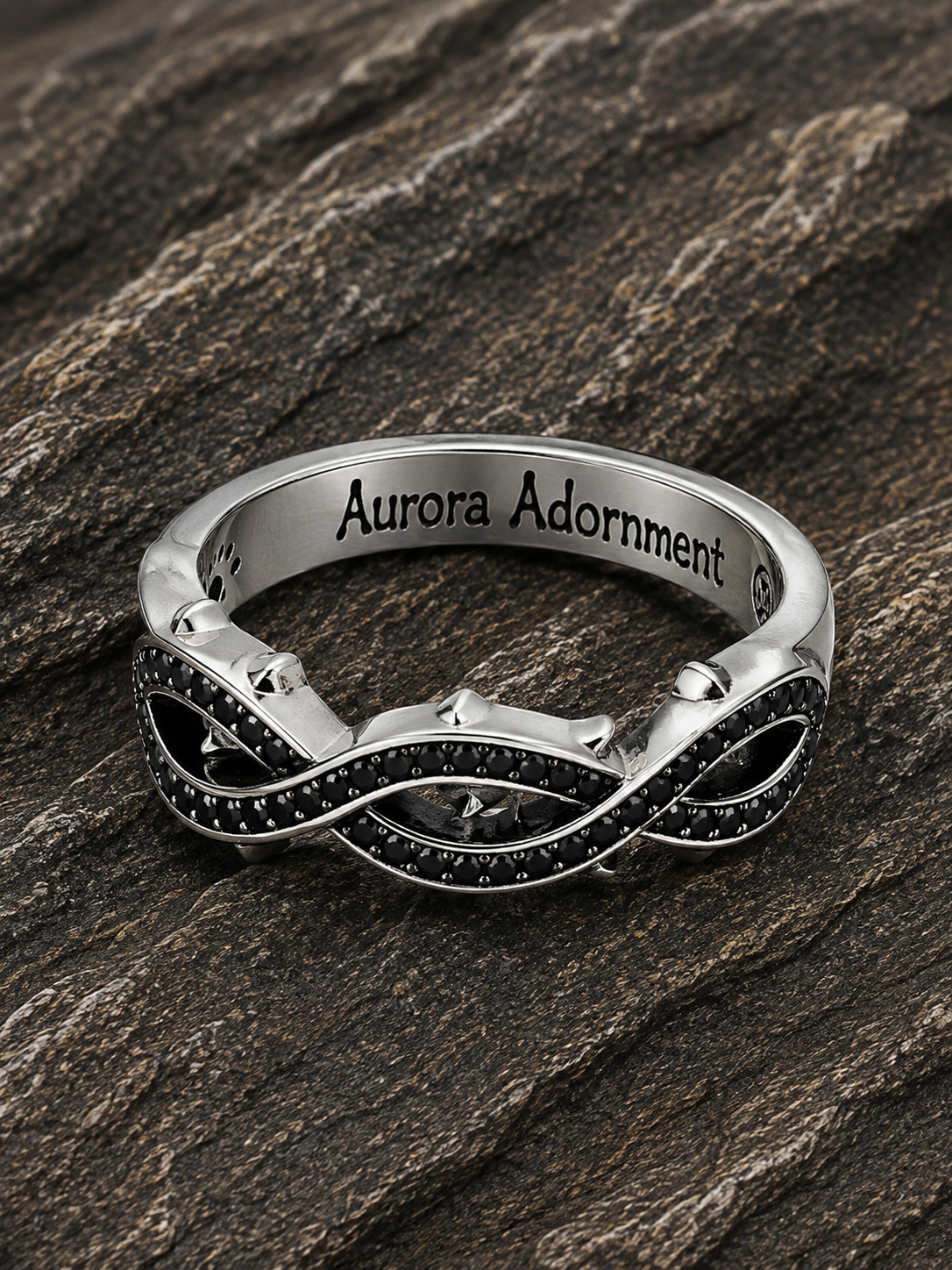 Thorn Mobius Sterling Silver Ring